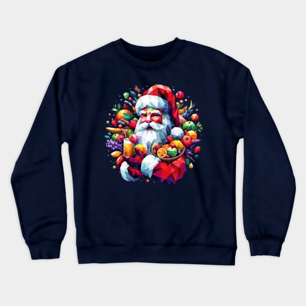 Christmas Santa Claus Crewneck Sweatshirt by fadinstitute